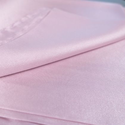 İpekçe Eşarp Kristal Düz Toz Pembe 100*100 resmi