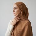 İpekçe Şal Caz 70*190 Kahve resmi
