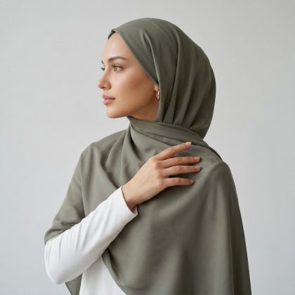 İpekçe Şal Medine 70*190 Kına Yeşili resmi