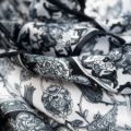 İpekçe Eşarp İp Rayon 100*100 Desenli - Siyah resmi