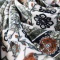 İpekçe Eşarp İp Rayon 100*100 Desenli - Yeşil resmi