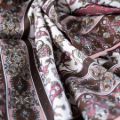 İpekçe Eşarp İp Rayon 100*100 Desenli - Pembe resmi