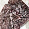 İpekçe Eşarp İp Rayon 100*100 Desenli - Pembe resmi
