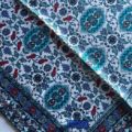 İpekçe Eşarp İp Rayon 100*100 Desenli - Mavi resmi